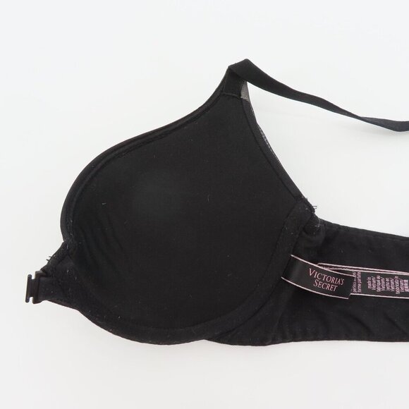 Victorias Secret 32B Bra Perfect Shape Front Hook Mesh Strap Accent Padded Wired - Picture 7 of 14